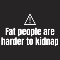 Fat People Are Harder To Kidnap - BG30 Across Body Bag Design