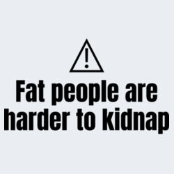 Fat People Are Harder To Kidnap - GD12 Softstyle® Adult Tank Top Design