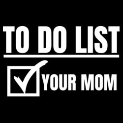 To Do List - PR01 Landscape 12cm x 8cm Rectangle Sew-On Patch Design