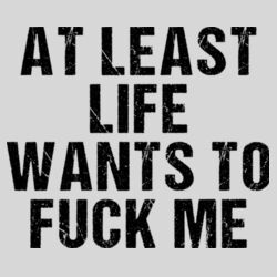 Life Wants To Fuck Me - 9cm Square Hardback Drinks Coaster Design