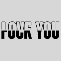 Love You Fuck You - 16oz Frosted Glass Beer Stein Design