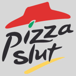Pizza Slut - 9cm Square Hardback Drinks Coaster Design