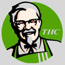 THC - 9cm Square Hardback Drinks Coaster Design