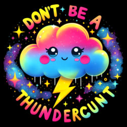 Don't Be A Thundercunt - GD10 Softstyle® Adult V-Neck T-Shirt Design