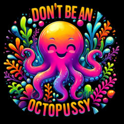 Don't Be An Octopussy - PC01 8cm Round Sew-On Patch Design