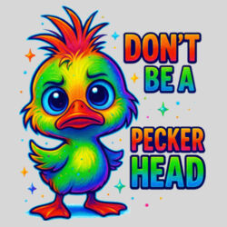 Don't Be A Peckerhead - 16oz Frosted Glass Beer Stein Design