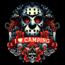 Friday 13th (I Love Camping) - GD11 Softstyle® Adult Long Sleeve T-Shirt Design
