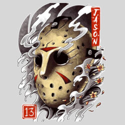 Friday 13th (Jason) - 9cm Square Hardback Drinks Coaster Design