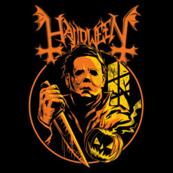 Halloween (Circle Logo) - GD72 Softstyle® Ladies' T-Shirt Design