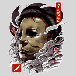 Halloween (Michael) - 9cm Square Hardback Drinks Coaster Design