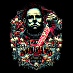 Halloween (Welcome To Haddonfield) - GD11 Softstyle® Adult Long Sleeve T-Shirt Design