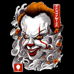 It (Pennywise) - GD11 Softstyle® Adult Long Sleeve T-Shirt Design