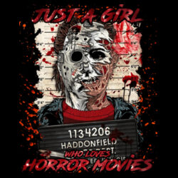 Just A Girl (Halloween) - GD72 Softstyle® Ladies' T-Shirt Design