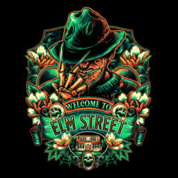 Nightmare On Elm Street (Welcome To Elm Street 2) - GD11 Softstyle® Adult Long Sleeve T-Shirt Design