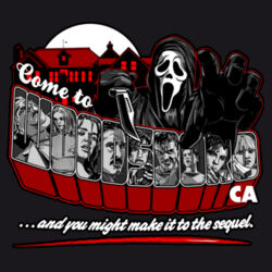 Scream (Come To CA) - ECO001 100% Recycled Cotton Tote Bag Design