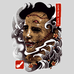 Texas Chainsaw Massacre (Leather Face) - 16oz Frosted Glass Beer Stein Design