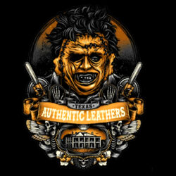 Texas Chainsaw Massacre (Texas Authentic Leathers) - GD01 Softstyle Adult T-Shirt Design