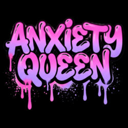 Anxiety Queen - GD72 Softstyle® Ladies' T-Shirt Design