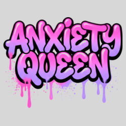 Anxiety Queen - 9cm Square Hardback Drinks Coaster Design