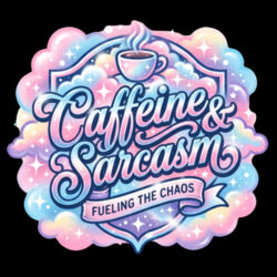 Caffeine & Sarcasm - GD12 Softstyle® Adult Tank Top Design