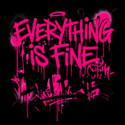 Everything Is Fine - GD11 Softstyle® Adult Long Sleeve T-Shirt Design