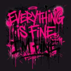Everything Is Fine - ECO001 100% Recycled Cotton Tote Bag Design