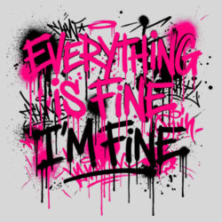 Everything Is Fine - 16oz Frosted Glass Beer Stein Design