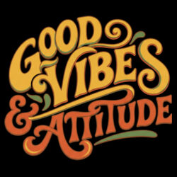 Good Vibes & Attitude - GD01 Softstyle Adult T-Shirt Design