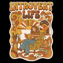 Introvert Life - GD01 Softstyle Adult T-Shirt Design