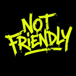 Not Friendly - GD01 Softstyle Adult T-Shirt Design