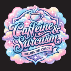 Caffeine & Sarcasm - B640 Snapback Trucker Design