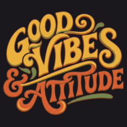 Good Vibes & Attitude - ECO001 100% Recycled Cotton Tote Bag Design