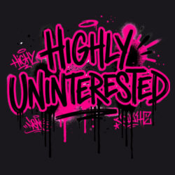 Highly Uninterested - ECO001 100% Recycled Cotton Tote Bag Design