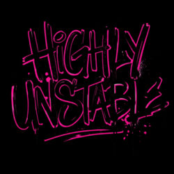Highly Unstable - PS01 8cm Square Sew-On Patch Design
