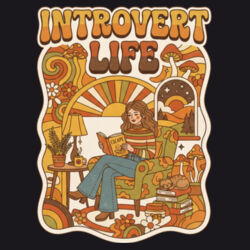 Introvert Life - ECO001 100% Recycled Cotton Tote Bag Design