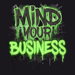 Mind Your Business - ECO001 100% Recycled Cotton Tote Bag Design