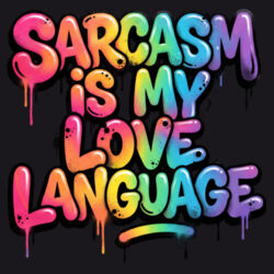 Sarcasm Is My Love Language - ECO001 100% Recycled Cotton Tote Bag Design
