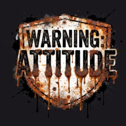 Warning Attitude - ECO001 100% Recycled Cotton Tote Bag Design