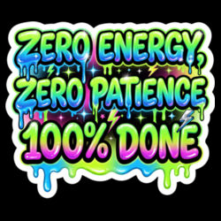 Zero Energy - PS01 8cm Square Sew-On Patch Design