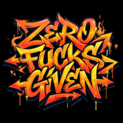 Zero Fucks Given - GD72 Softstyle® Ladies' T-Shirt Design