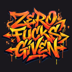 Zero Fucks Given - ECO001 100% Recycled Cotton Tote Bag Design