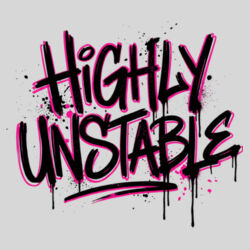 Highly Unstable - 16oz Frosted Glass Beer Stein Design
