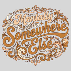Mentally Somewhere Else - 16oz Frosted Glass Beer Stein Design