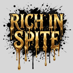 Rich In Spite - 9cm Square Hardback Drinks Coaster Design