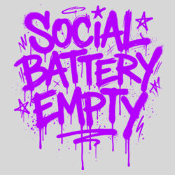 Social Battery Empty - 10oz Coffee Mug Design