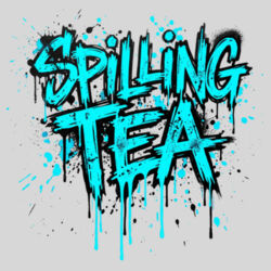 Spilling Tea - 16oz Frosted Glass Beer Stein Design