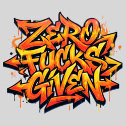 Zero Fucks Given - 9cm Square Hardback Drinks Coaster Design