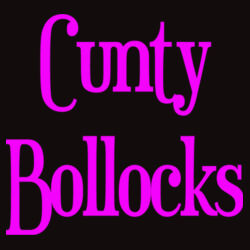 Cunty Bollocks - RC027 Double Knit Printers Beanie Design
