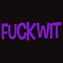 Fuckwit 1 - RC027 Double Knit Printers Beanie Design