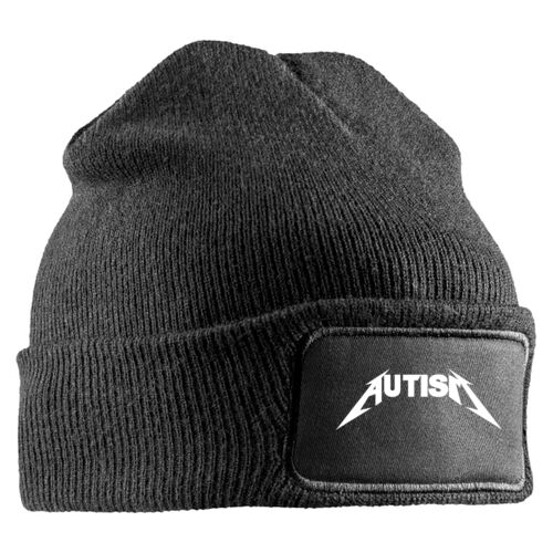 Autism Metallica Style - RC027 Double Knit Printers Beanie Thumbnail